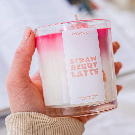 Svíčka Strawberry Latte